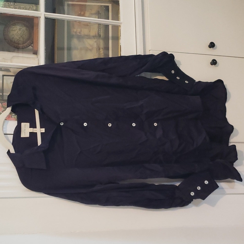 Laude the Label sample satin shirt